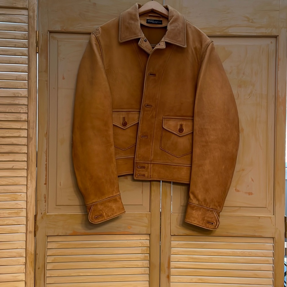Ralph Lauren leather bomber jacket